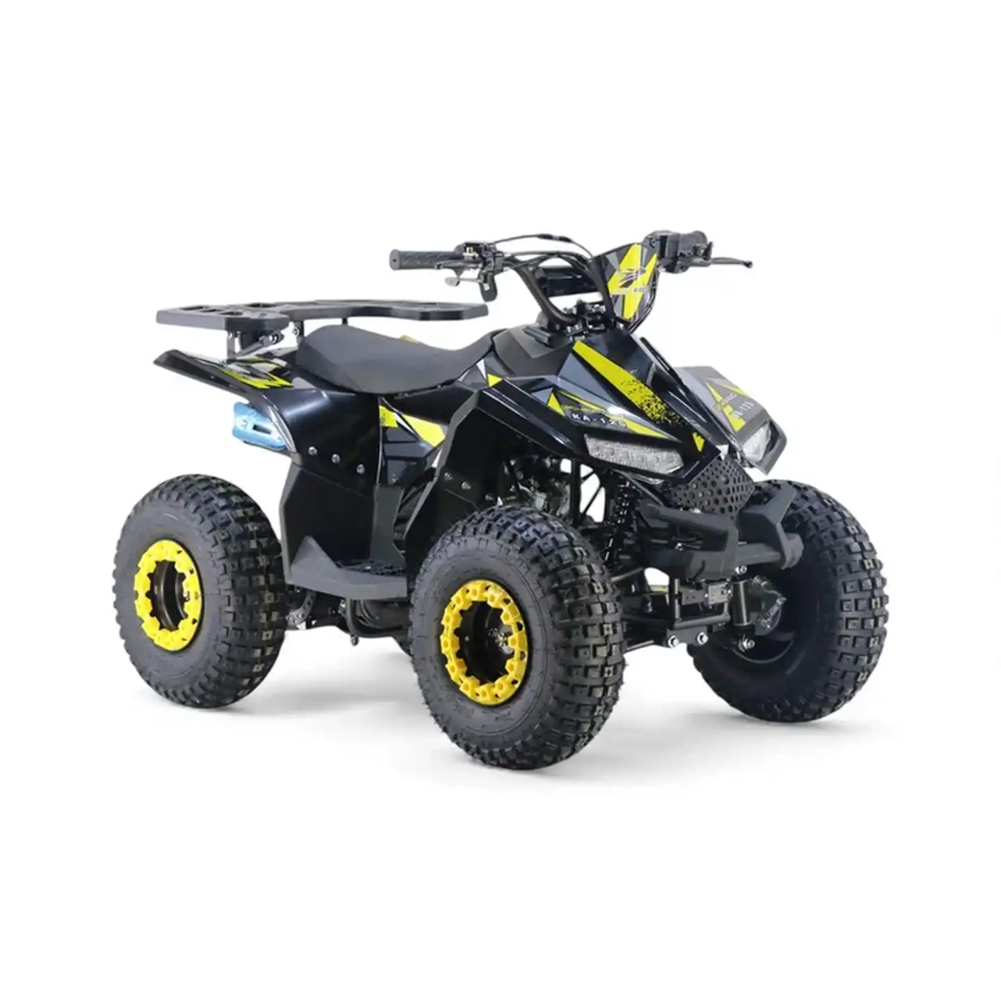 ATV 125cc pentru copii de la KXD Pro Germany – KA-125-003, Motor pe benzina in 4 timpi, Pornire la buton, Cutie de viteza semi-automata 1+1, Roti – 7 inch,
