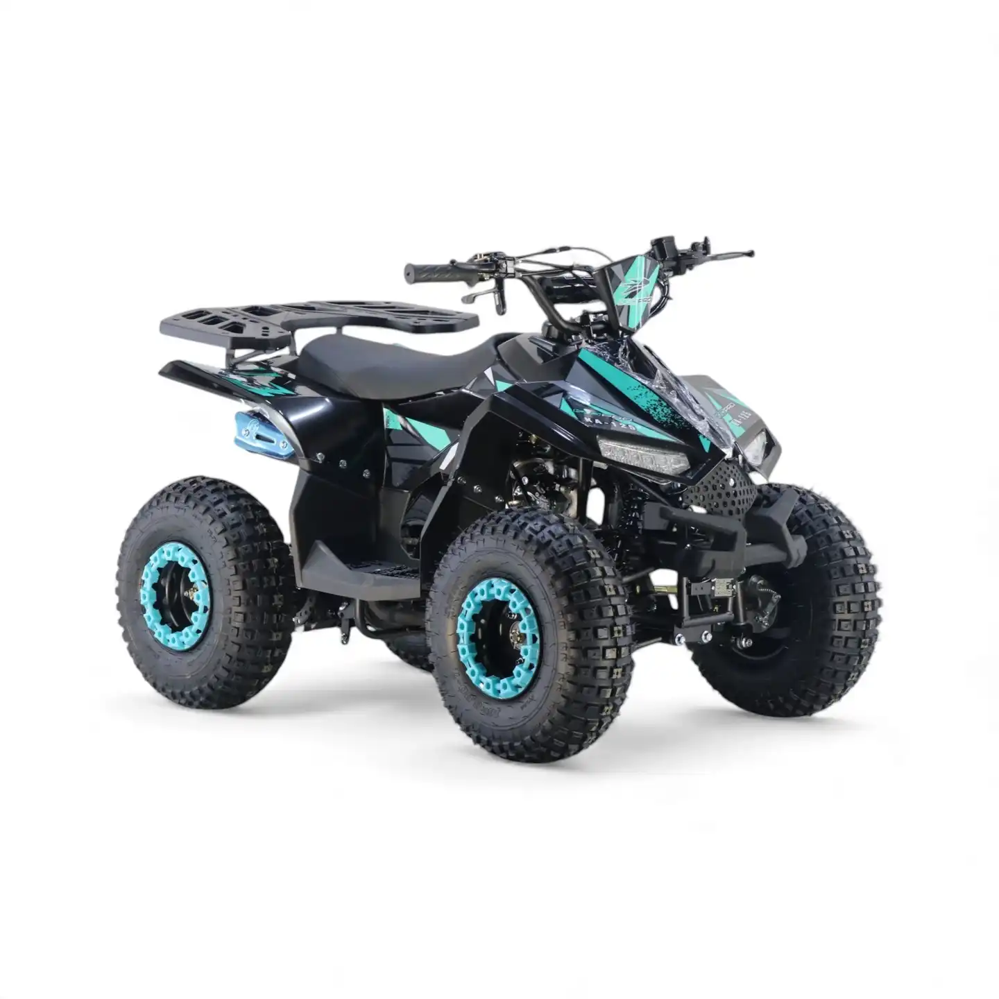 ATV 125cc pentru copii de la KXD Pro Germany – KA-125-003, Motor pe benzina in 4 timpi, Pornire la buton, Cutie de viteza semi-automata 1+1, Roti – 7 inch,